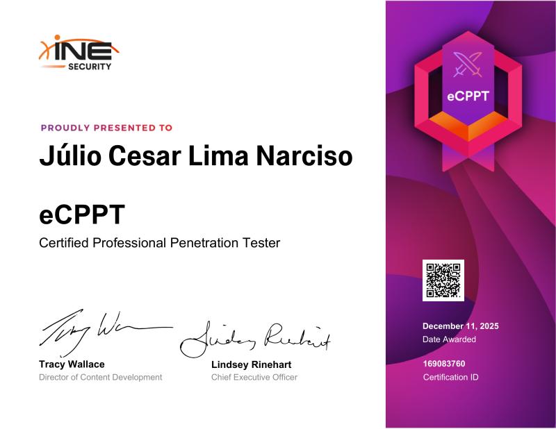 Certificado eCPPT Certified Professional Penetration Tester